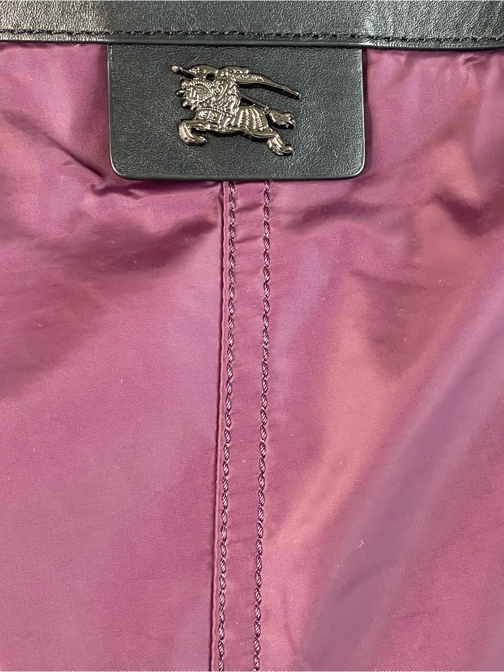 Burberry Buckleigh purple nylon tote bag - Picture 2 of 16